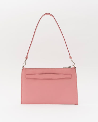 2000s PRADA Pink Saffiano Leather Mini Shoulder Bag