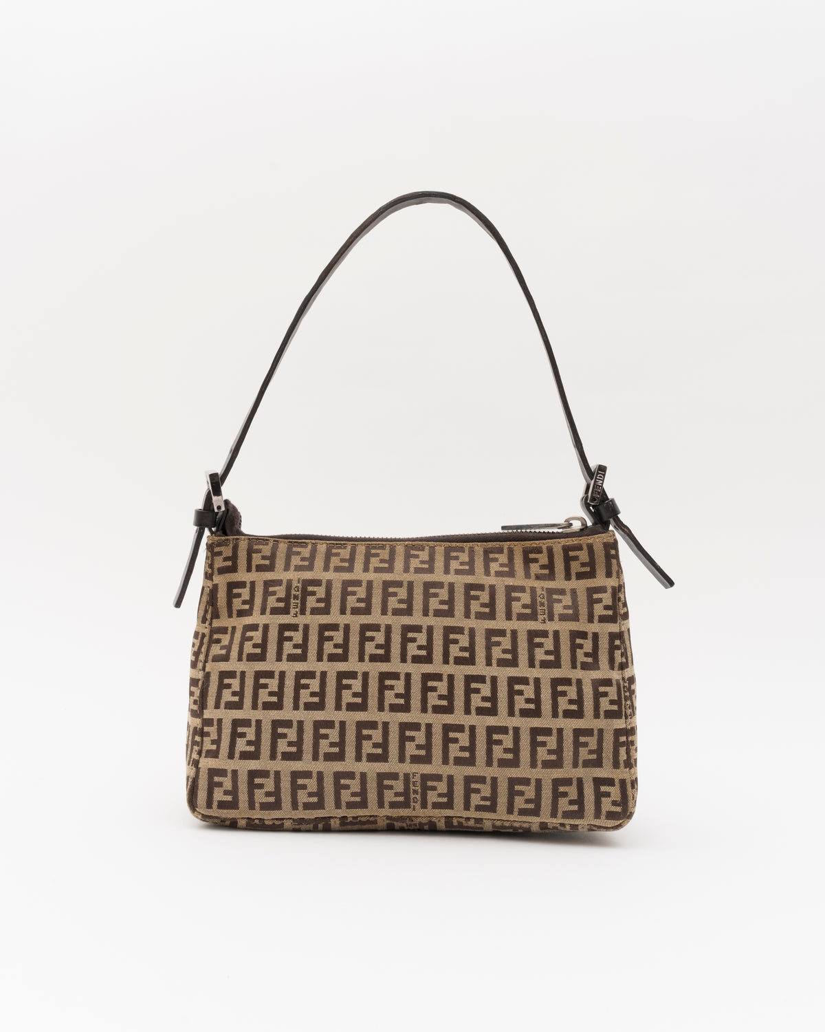 2000s FENDI Zucchino Canvas Mini Pochette Bag