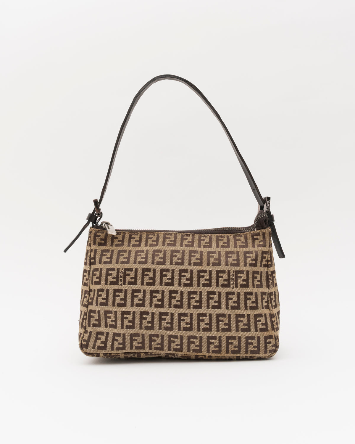 2000s FENDI Zucchino Canvas Mini Pochette Bag