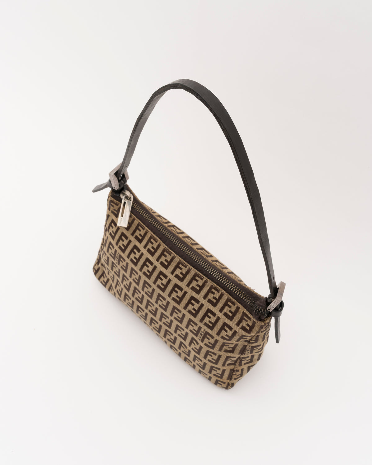 2000s FENDI Zucchino Canvas Mini Pochette Bag