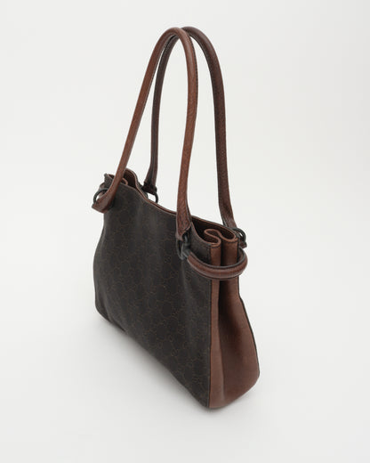 2000s GUCCI Tom Ford Era Chocolate GG Horsebit Loop Bag