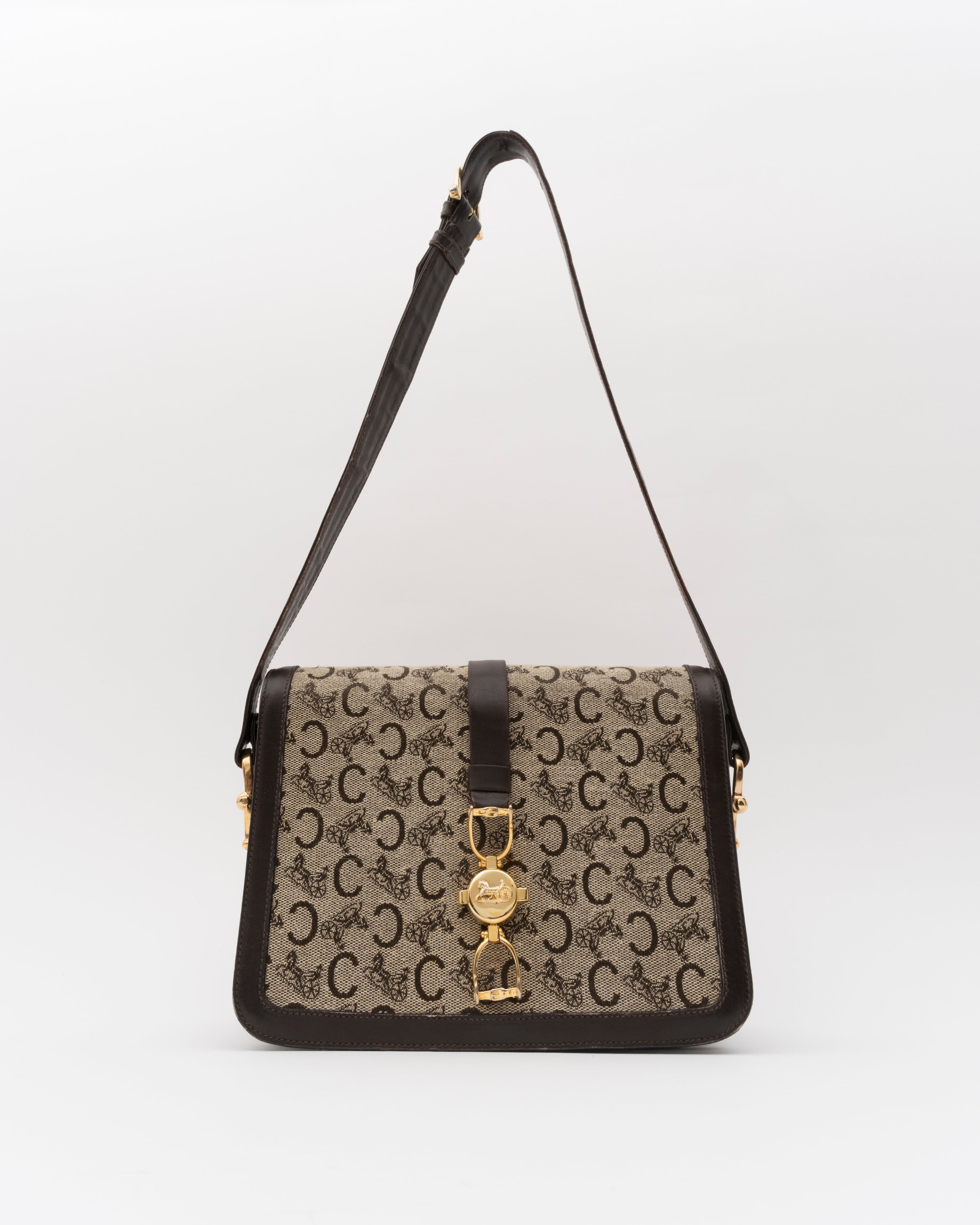 80s CELINE C Sulky Shoulder Bag – Closed Caption