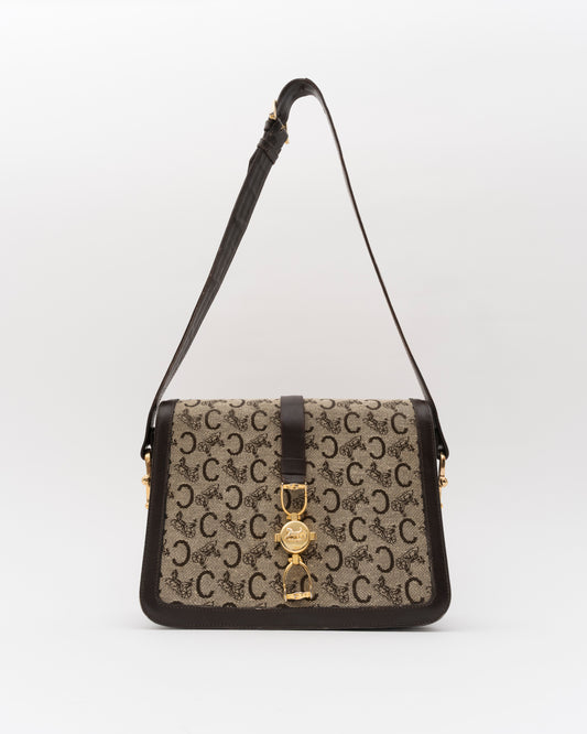 80s CELINE C Sulky Shoulder Bag