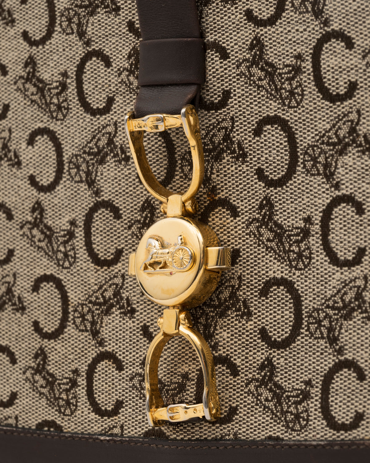 80s CELINE C Sulky Shoulder Bag