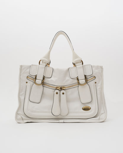 2000s CHLOE Bay Ivory Leather Bag