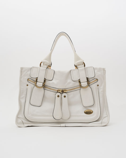 2000s CHLOE Bay Ivory Leather Bag