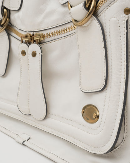 2000s CHLOE Bay Ivory Leather Bag