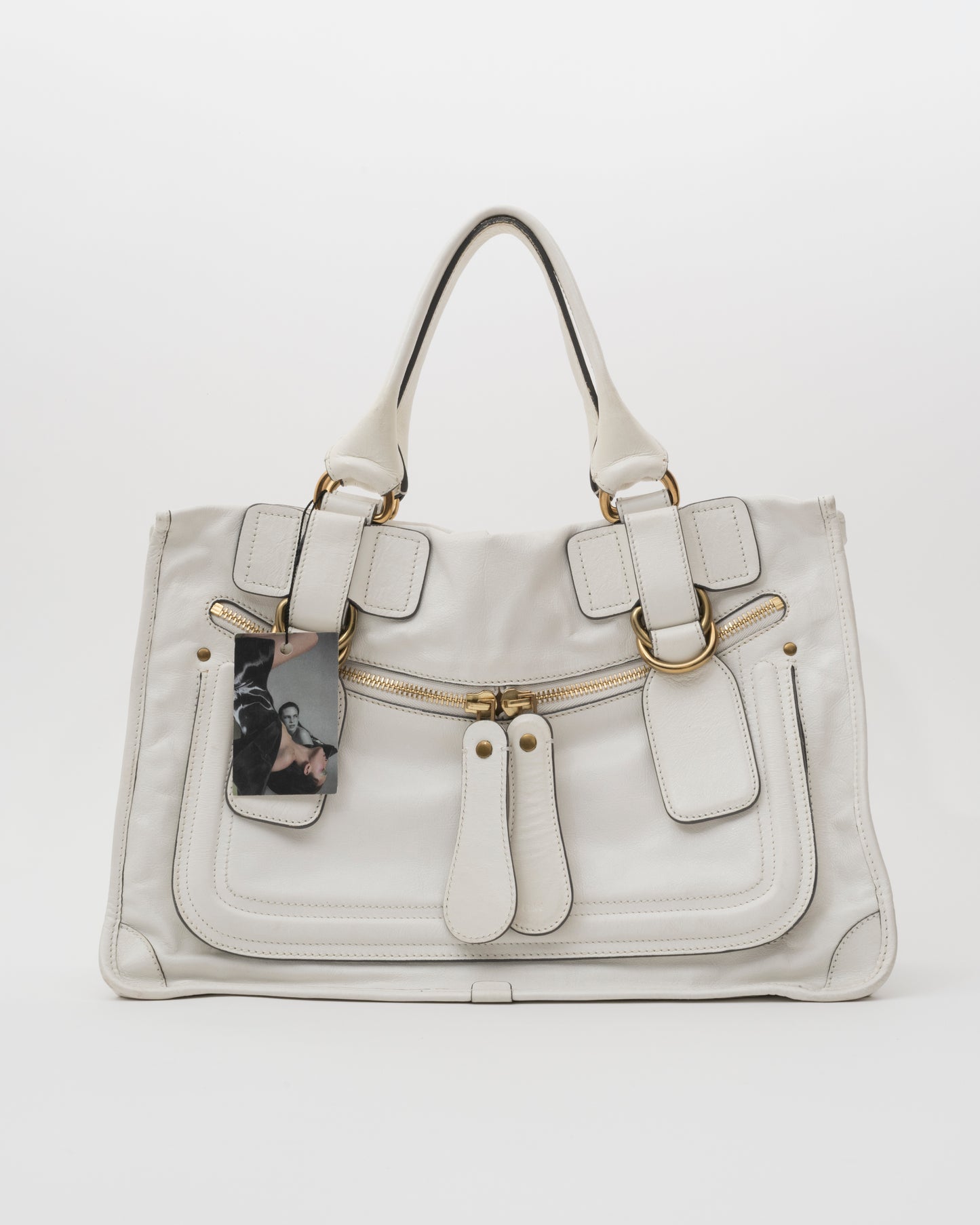 2000s CHLOE Bay Ivory Leather Bag