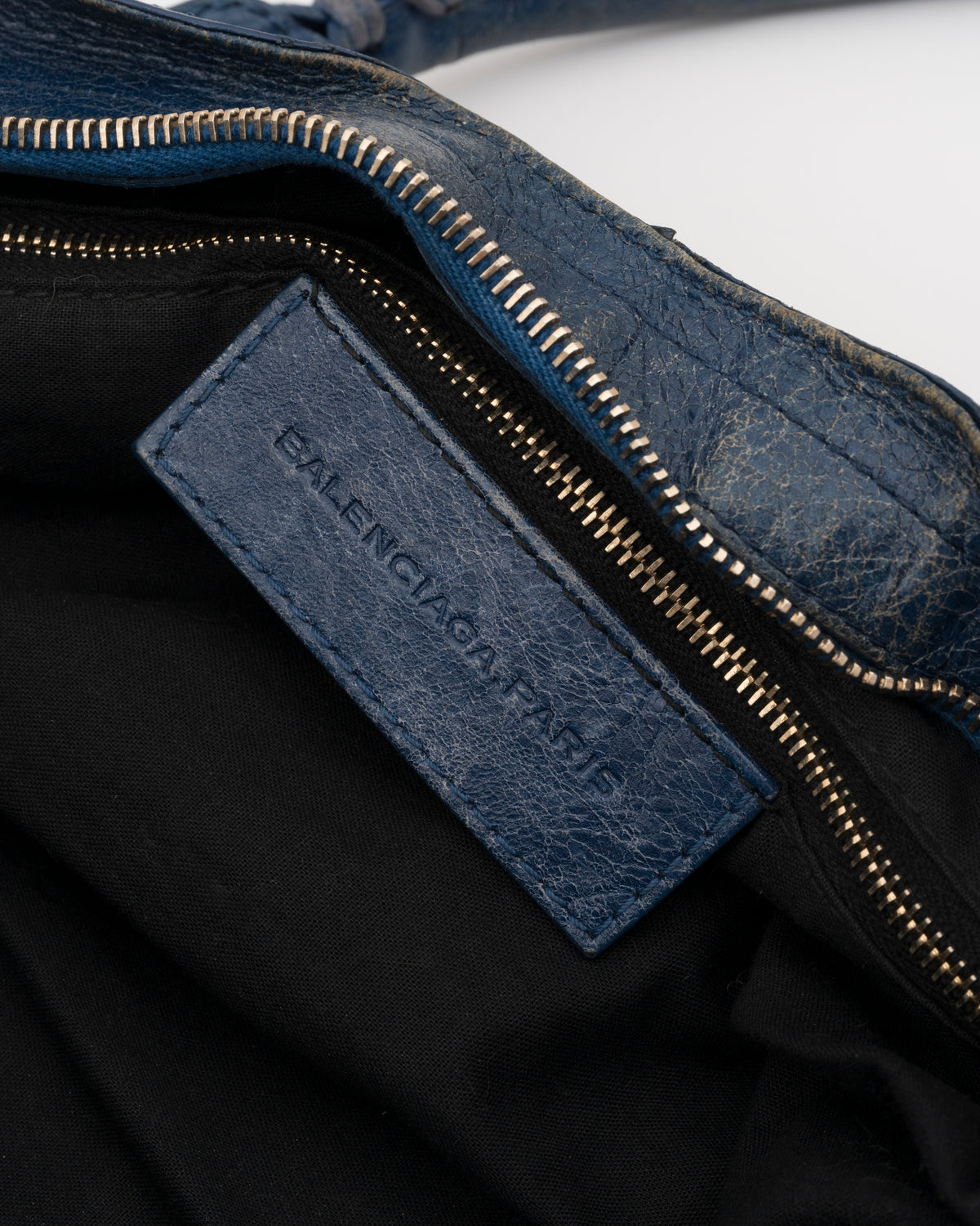 2000s BALENCIAGA Bleu Cobalt Giant 12 Part Time Bag