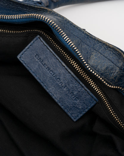 2000s BALENCIAGA Bleu Cobalt Giant 12 Part Time Bag