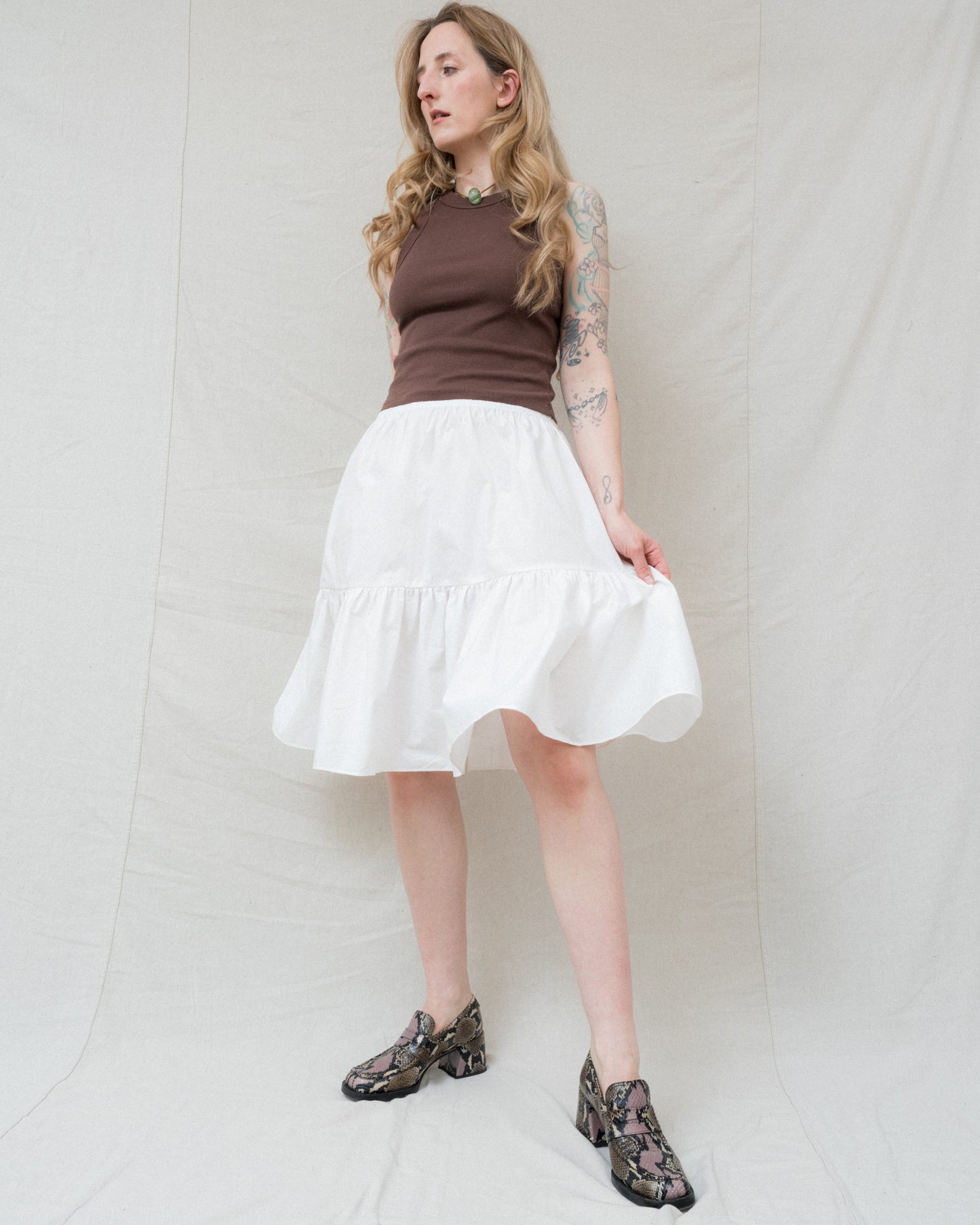 Matilda Skirt in Alabaster