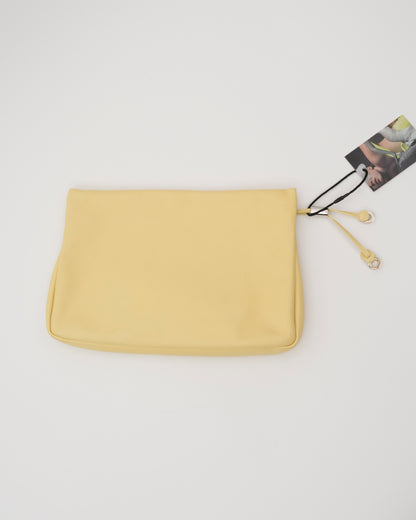 2000s JIMMY CHOO Butter Yellow Sasha Clutch
