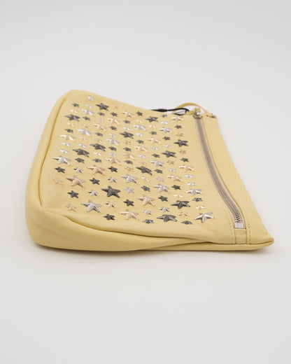 2000s JIMMY CHOO Butter Yellow Sasha Clutch