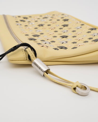 2000s JIMMY CHOO Butter Yellow Sasha Clutch