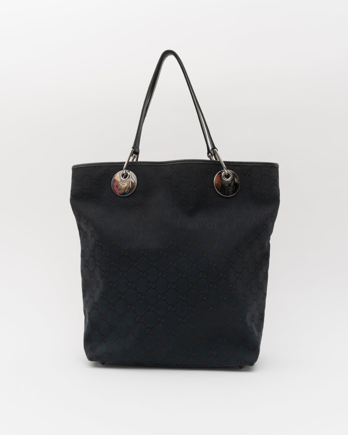 2000s GUCCI Black GG Canvas Eclipse Tote