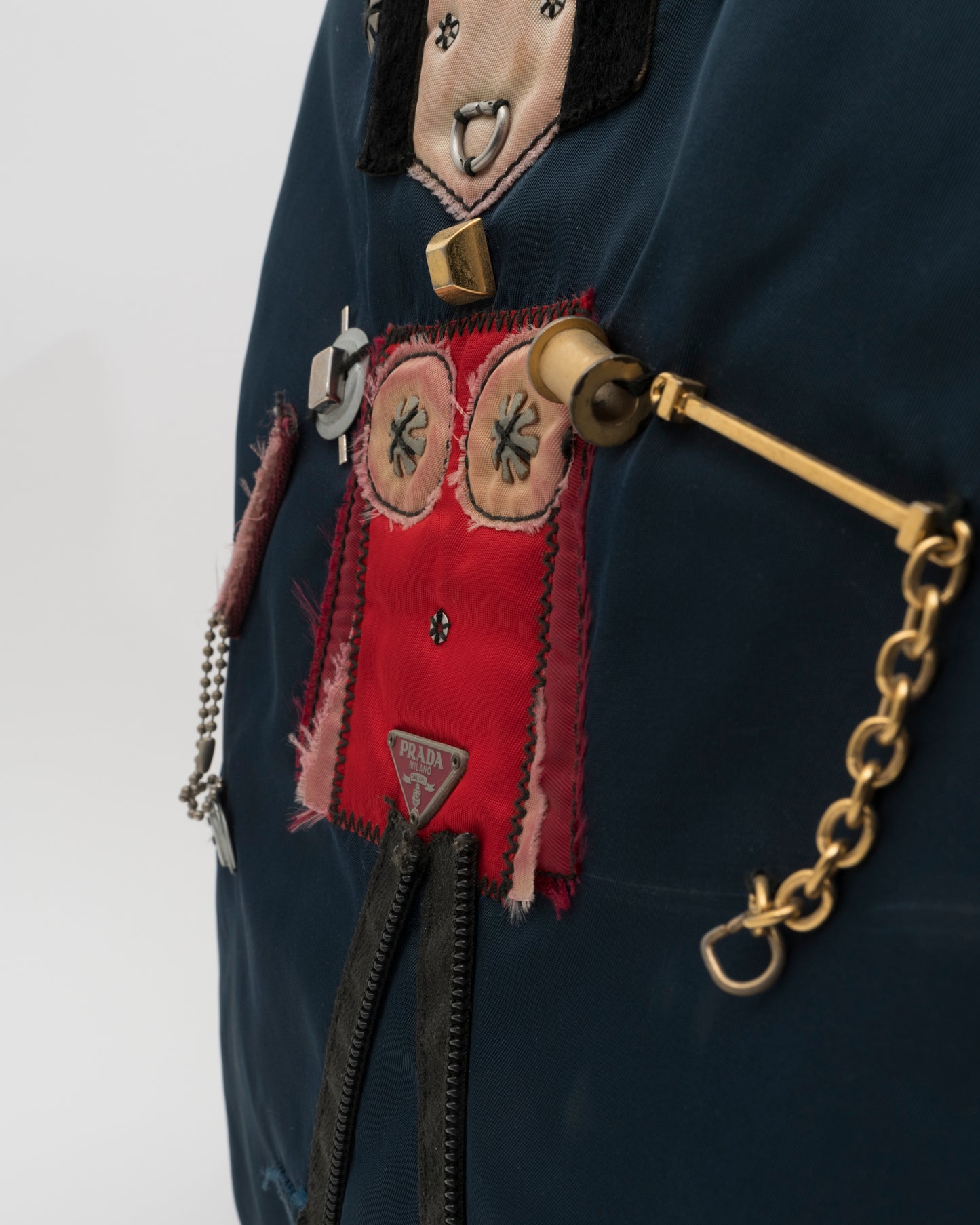 2005 PRADA Navy Robot Tote (as is)