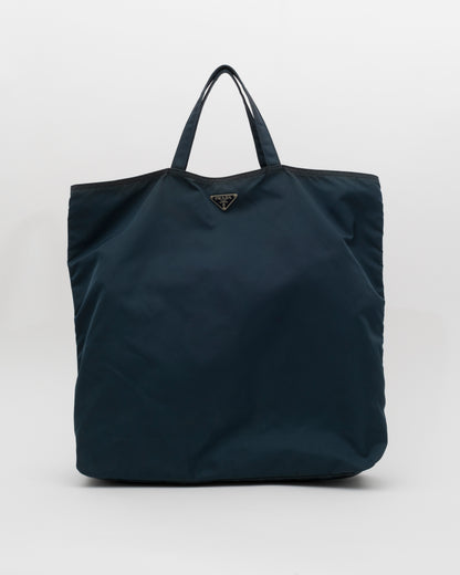 2005 PRADA Navy Robot Tote (as is)
