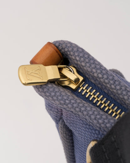 2000s LOUIS VUITTON Blue Antigua Cabas PM Bag