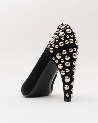 2000s MARC BY MARC JACOBS Black Suede Studded Pumps (38)