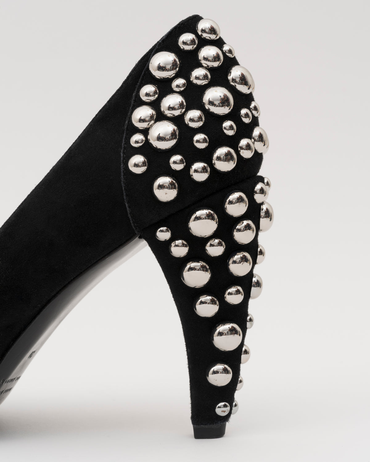 2000s MARC BY MARC JACOBS Black Suede Studded Pumps (38)