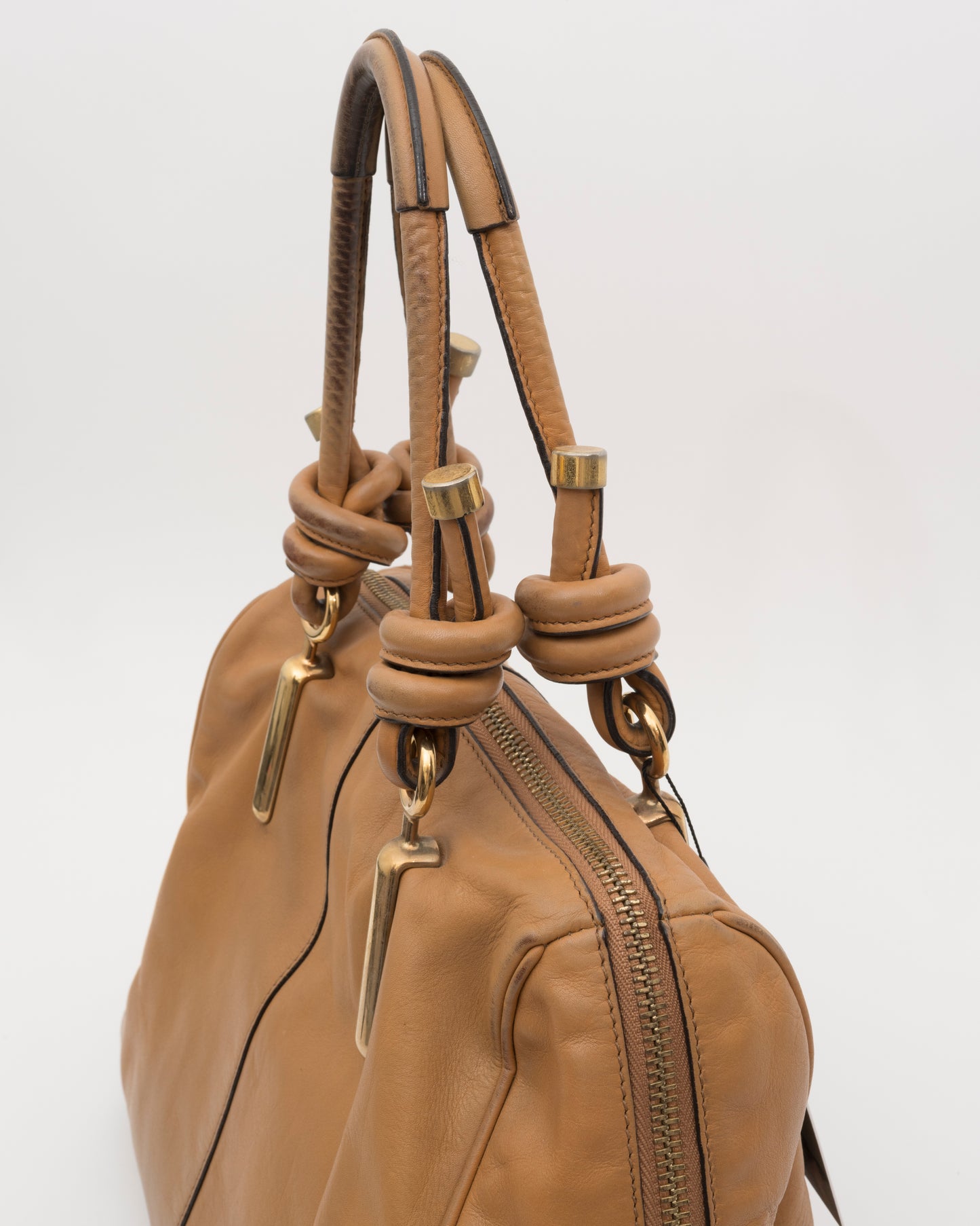 2000s CHLOE Janet Beige Leather Bag