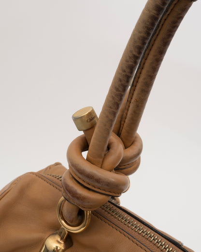 2000s CHLOE Janet Beige Leather Bag