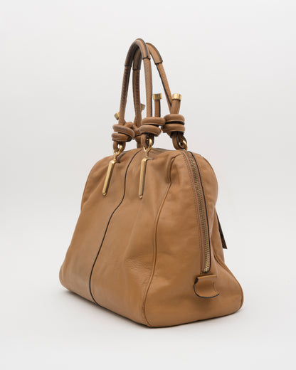 2000s CHLOE Janet Beige Leather Bag