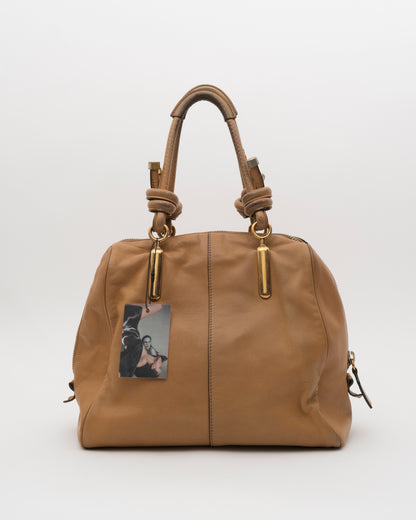 2000s CHLOE Janet Beige Leather Bag
