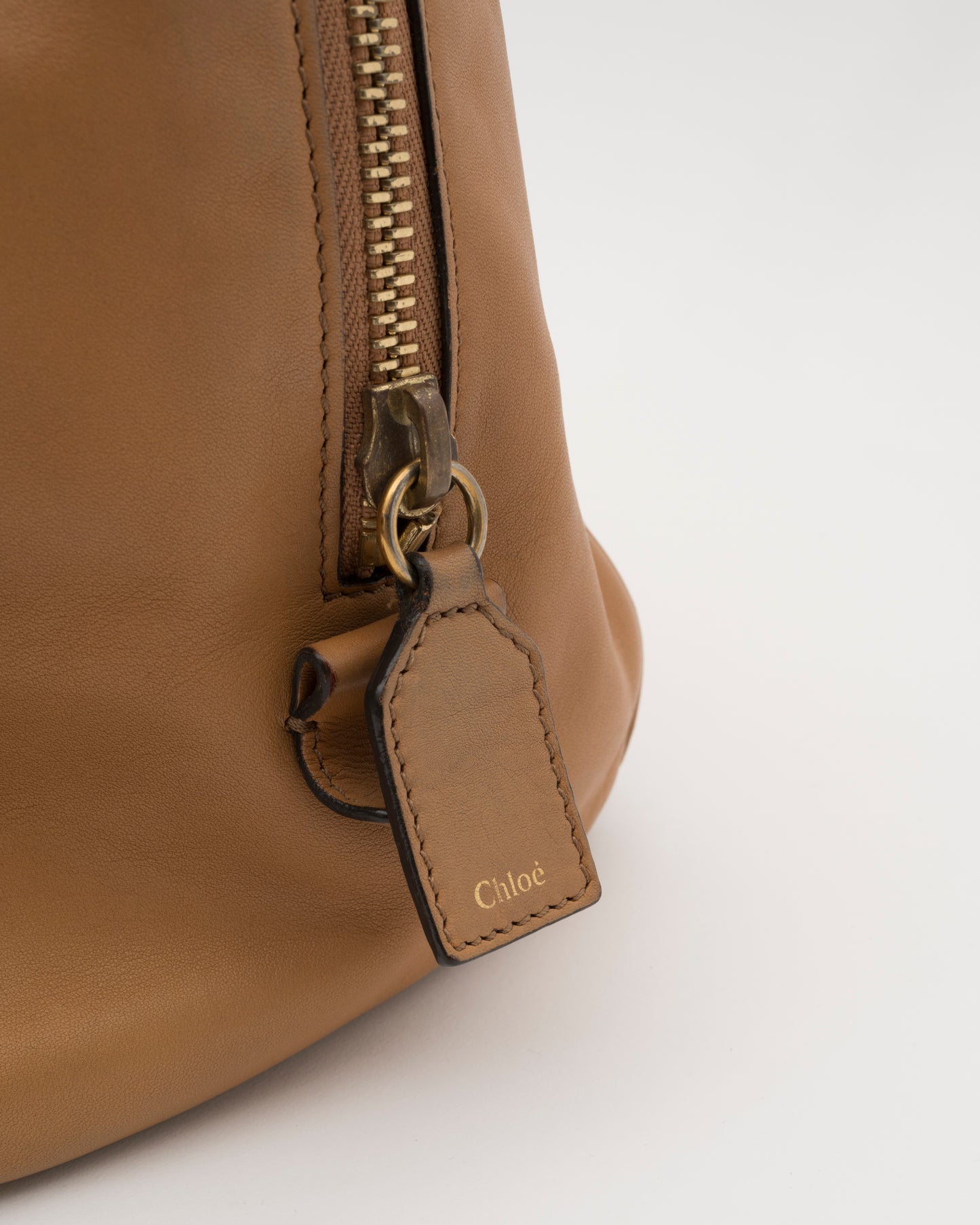 2000s CHLOE Janet Beige Leather Bag