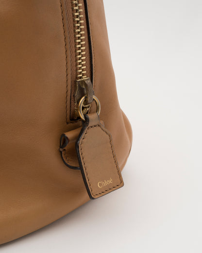 2000s CHLOE Janet Beige Leather Bag