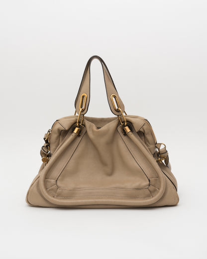 2000s CHLOE Paraty Beige Leather Bag