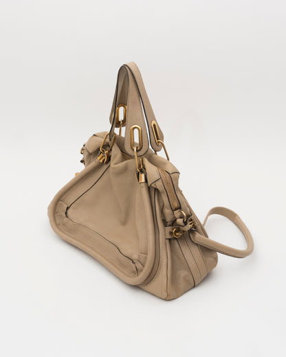 2000s CHLOE Paraty Beige Leather Bag