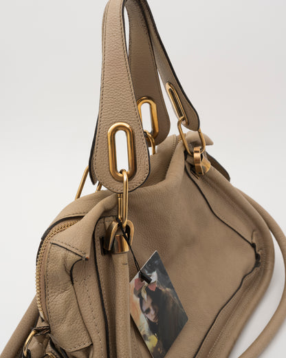 2000s CHLOE Paraty Beige Leather Bag