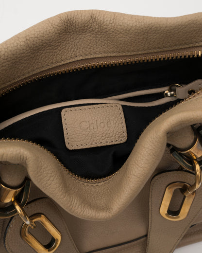2000s CHLOE Paraty Beige Leather Bag