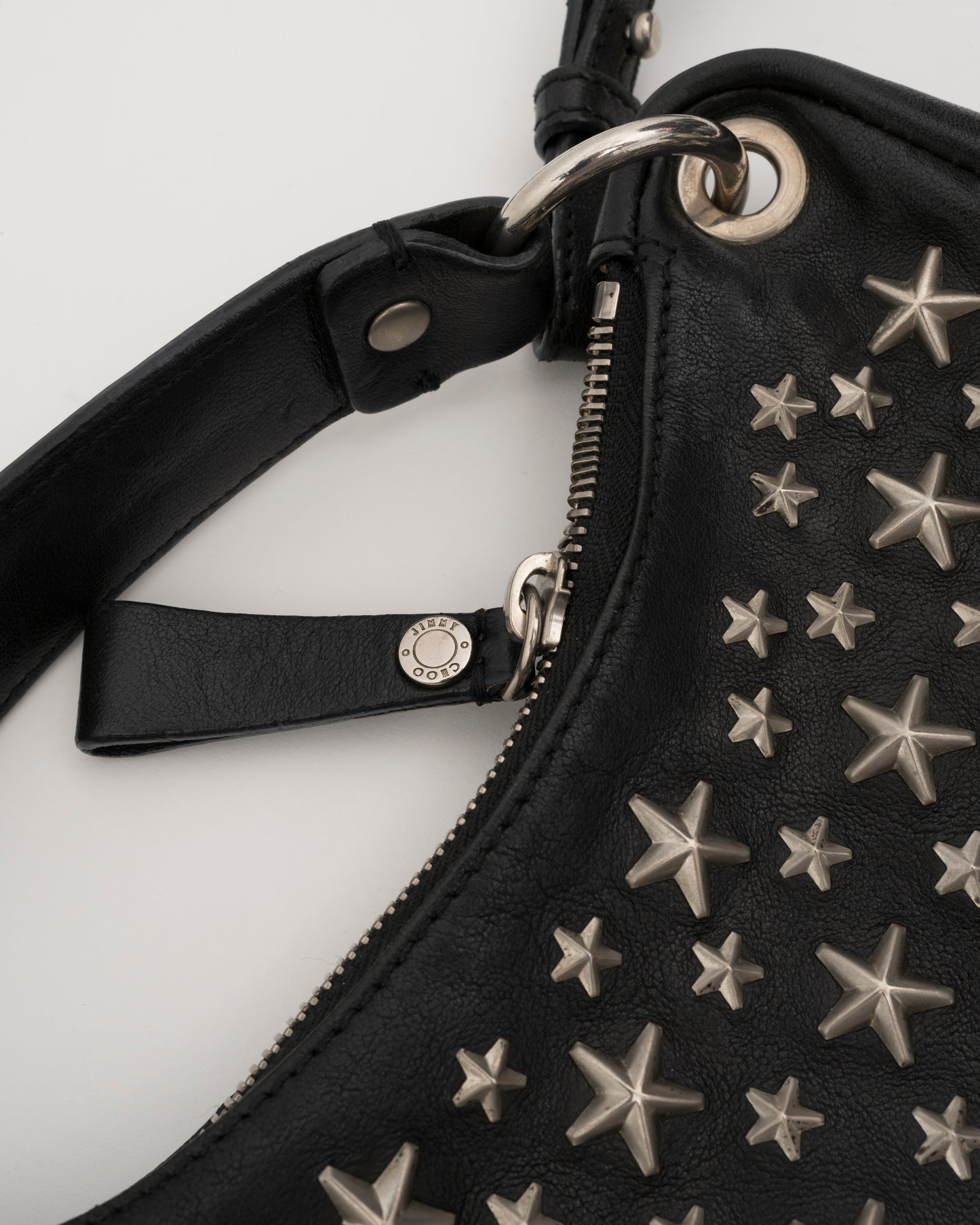 2000s JIMMY CHOO Black Stella 2Way Bag