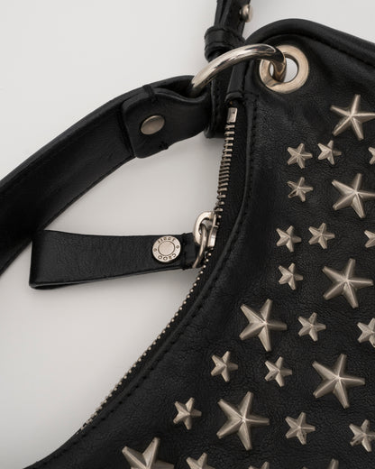 2000s JIMMY CHOO Black Stella 2Way Bag