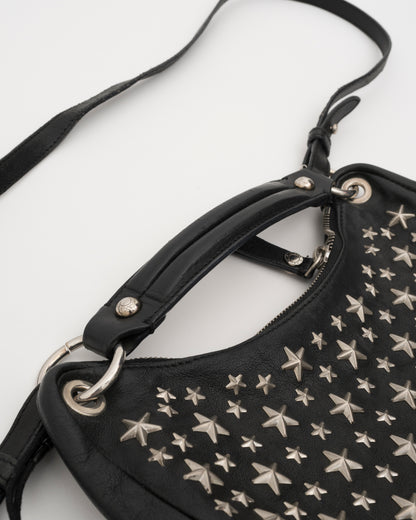 2000s JIMMY CHOO Black Stella 2Way Bag