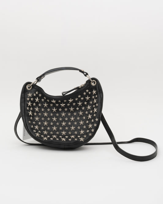 2000s JIMMY CHOO Black Stella 2Way Bag