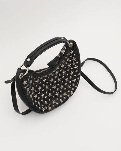 2000s JIMMY CHOO Black Stella 2Way Bag