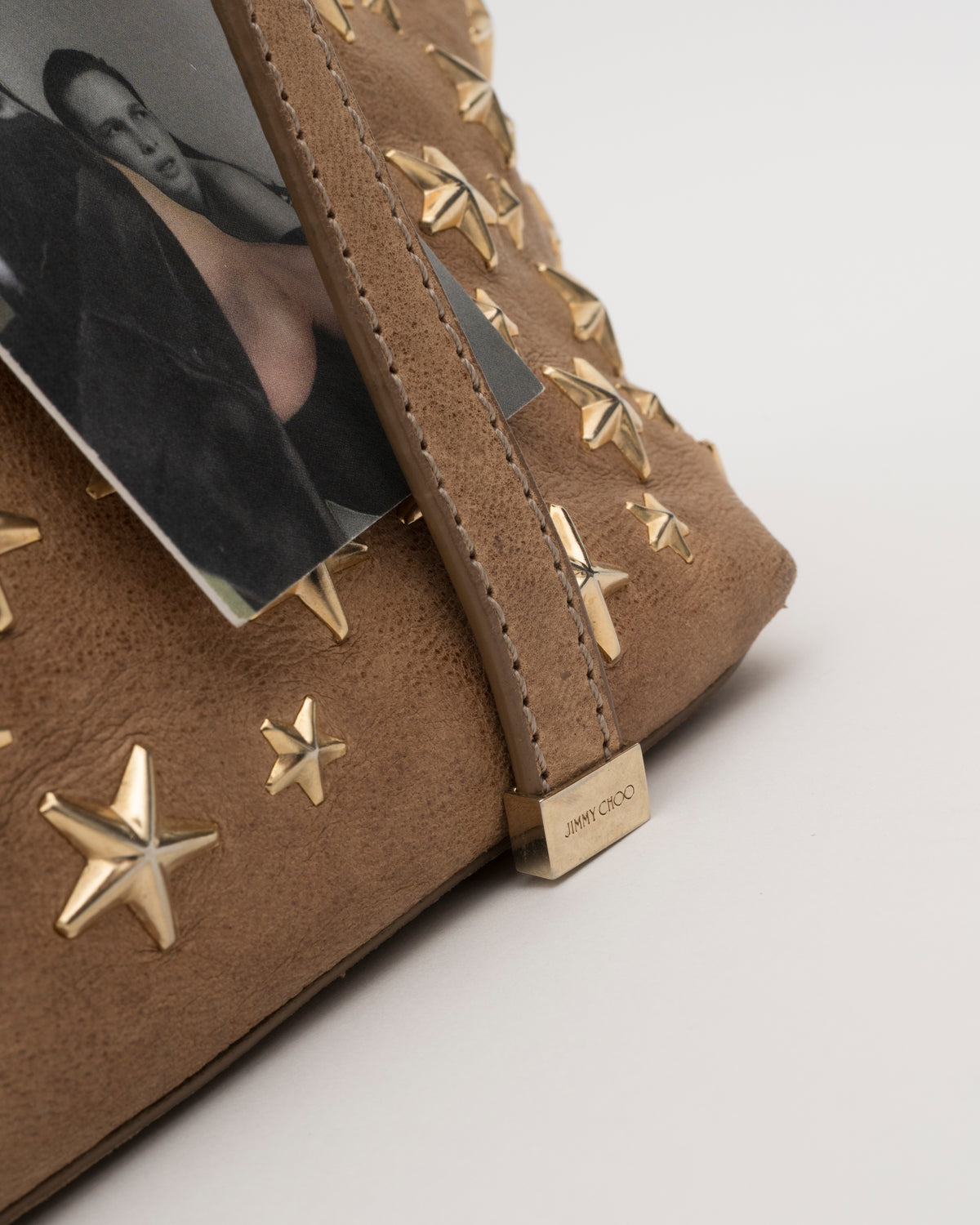 2000s JIMMY CHOO Sasha Small Beige Leather Bag