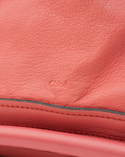 2000s CHLOE Paraty Coral Leather Bag
