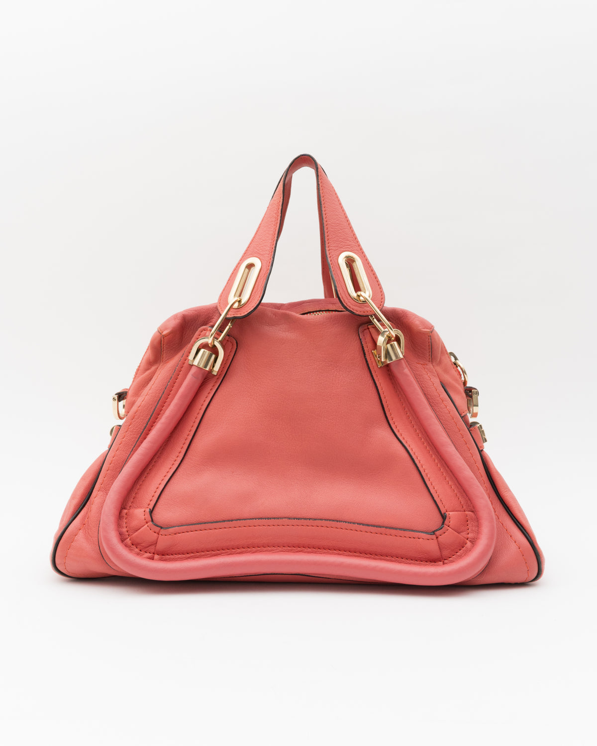 2000s CHLOE Paraty Coral Leather Bag