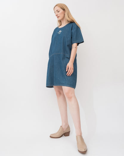 Vintage 90s Denim Dress (S-L)