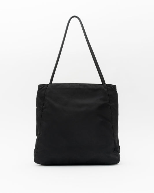 90s PRADA Black Tessuto Tote Bag