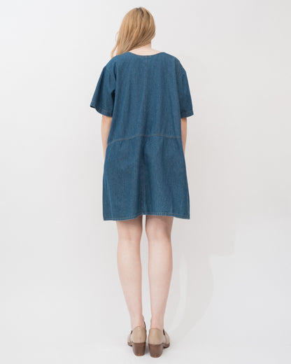 Vintage 90s Denim Dress (S-L)