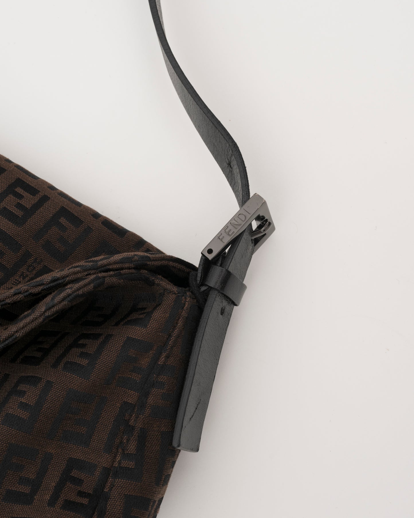 2000s FENDI Zucca Mamma Baguette Shoulder Bag
