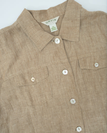 Vintage Beige Linen Jacket (S-L)