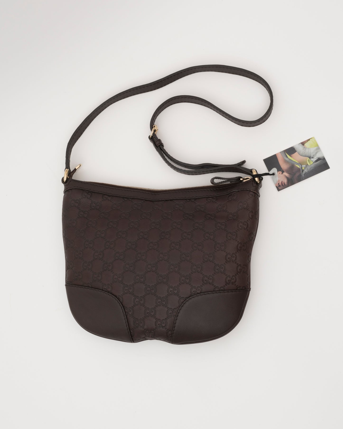 2000s GUCCI Chocolate Guccissima "Lovely Heart" Bag