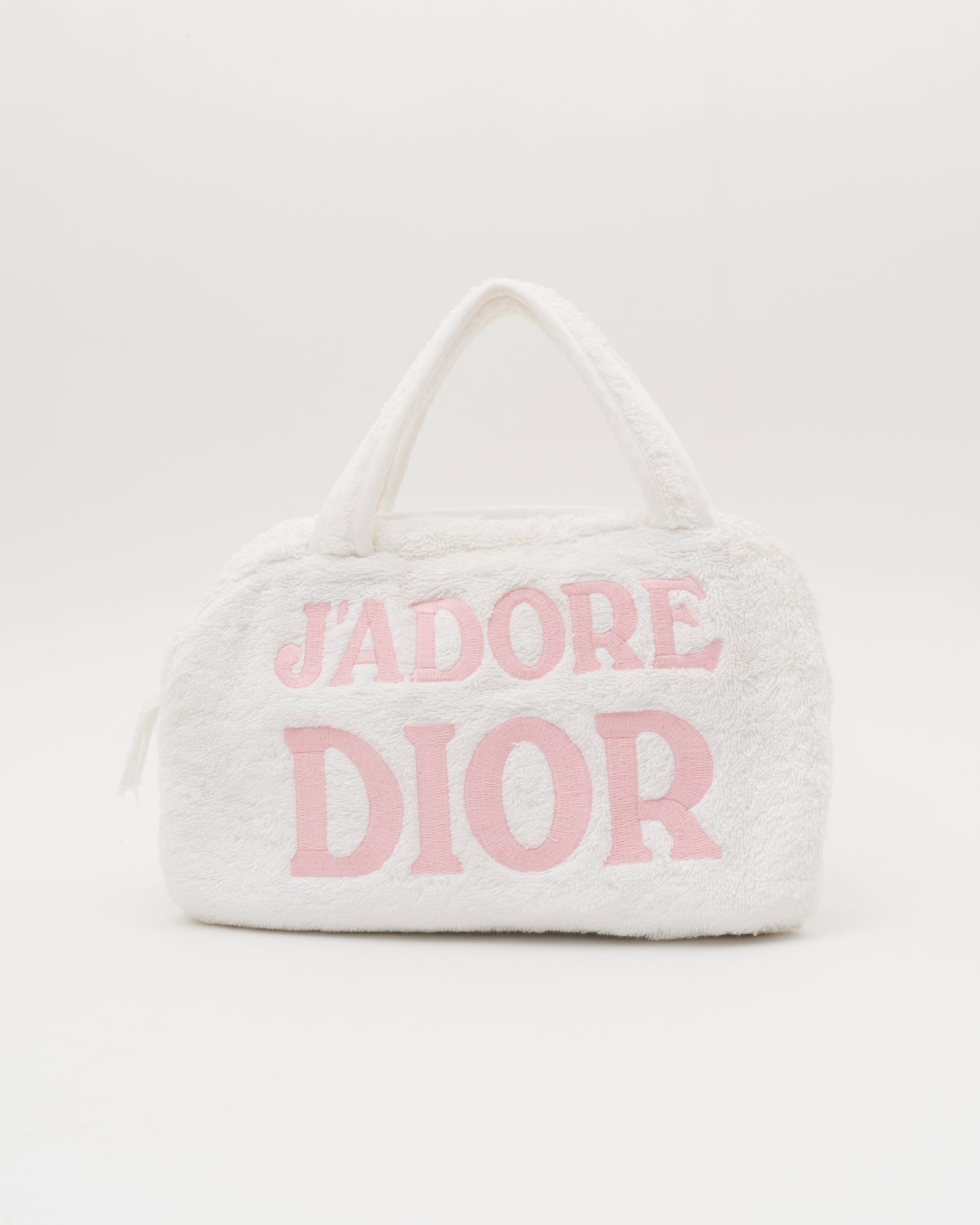 SS2002 CHRISTIAN DIOR John Galliano Era White Terry Cloth J'ADORE DIOR Bag