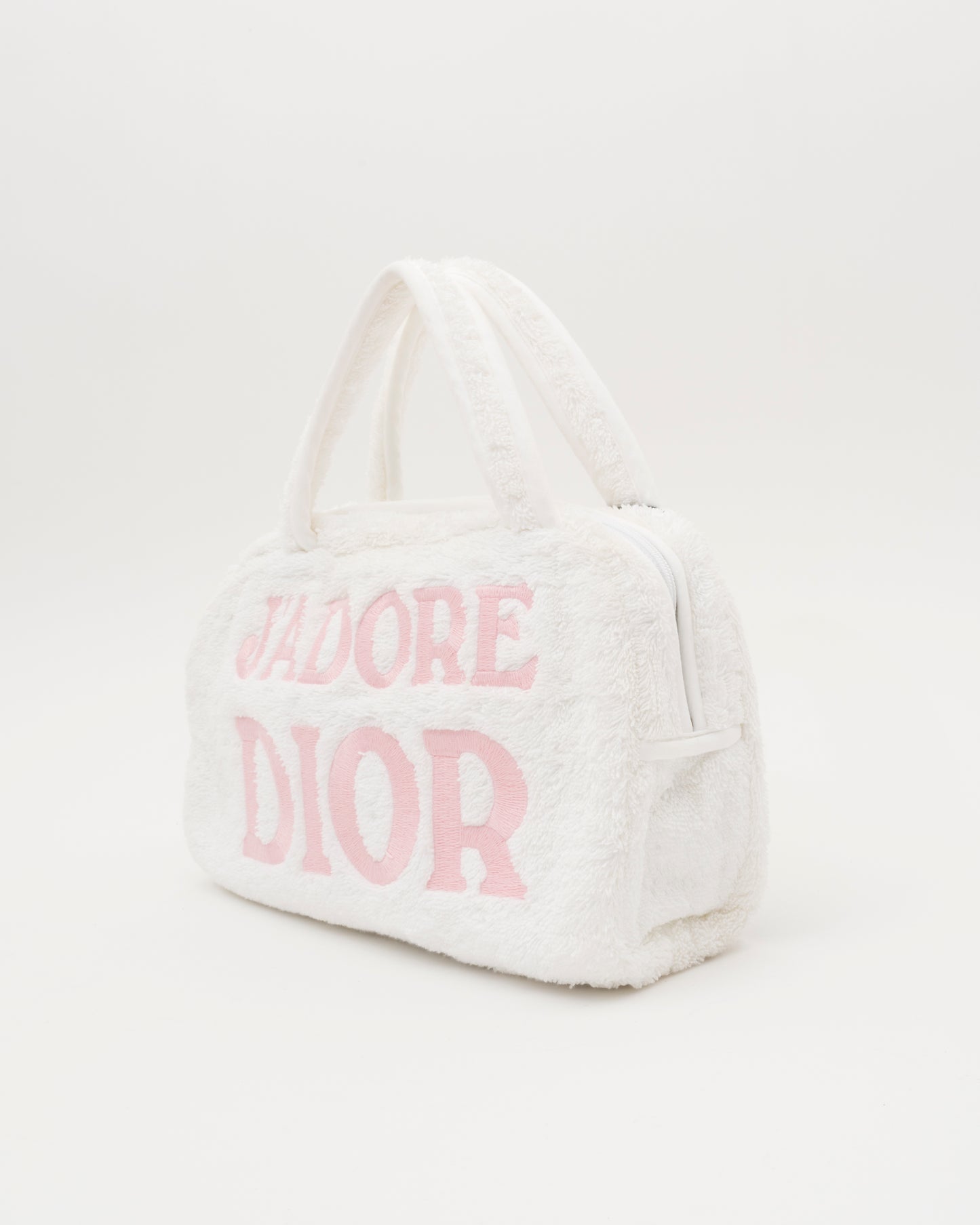 SS2002 CHRISTIAN DIOR John Galliano Era White Terry Cloth J'ADORE DIOR Bag